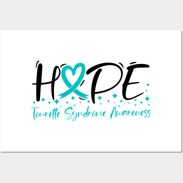 Hope Tourette Syndrome Awareness Wall Art by Geek-Down-Apparel